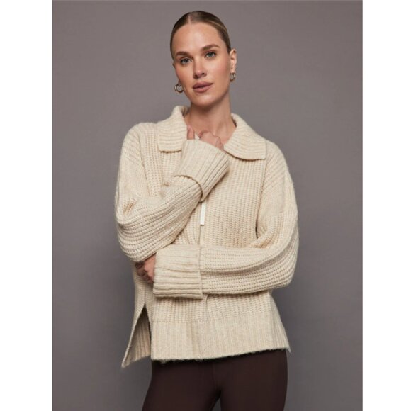Varley Amelia Half Zip Knit Sweater - Picture 1 of 9